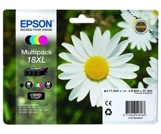 Epson Daisy C13T18164022 rašalo kasetė Originalus Juoda, Žydras, Rausvai raudona, Geltona 1 vnt