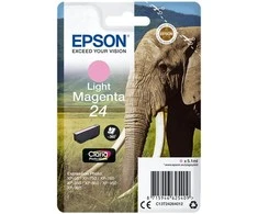 Epson Elephant Singlepack Light Magenta 24 Claria Photo HD rašalas - Originalus - Pigmentinis rašalas - Šviesiai purpurinis - Epson - - Expression Photo XP-960 - Expression Photo XP-950 - Expression Photo XP-860 - Expression Photo... - 1 vnt. (s)
