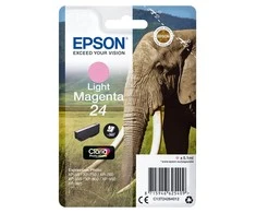 Epson Elephant Singlepack Light Magenta 24 Claria Photo HD rašalas - Originalus - Pigmentinis rašalas - Šviesiai purpurinis - Epson - - Expression Photo XP-960 - Expression Photo XP-950 - Expression Photo XP-860 - Expression Photo... - 1 vnt. (s)