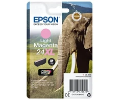Epson Singlepack Light Magenta 24XL Claria Photo HD Ink Cartrigde, Light Magenta