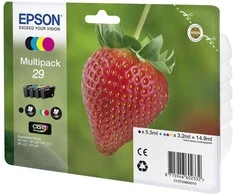 Epson Strawberry Multipack 4 spalvų 29 Claria Home Ink - Original - Pigmento pagrindo rašalas - Juodas,Cyan,Magenta,Geltona - Epson - - Expression Home XP-455 - Expression Home XP-452 - Expression Home XP-445 - Expression Home. .. - 1 vnt.