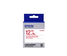 Epson LK-4WRN (C53S654011) Label Cartridge Standard, Raudona on Baltas 12mm (9m)