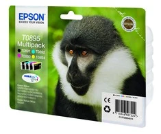 Epson kasečių rinkinys (C13T08954010), juoda, žydra, purpurinė, geltona kasetė