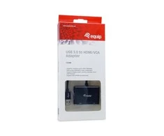 Adapteris USB Equip Equip Adapteris USB3.0-> HDMI,VGA 1920x1080/60Hz 0.15m sw
