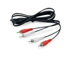 Kabelis Equip RCA (Cinch) x2 - RCA (Cinch) x2 2,5m juoda (147094)