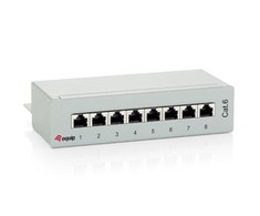 Equip Įrengti Patchpanel 8x RJ45 Cat6 FTP darbalaukį ISO/IEC hellgrau