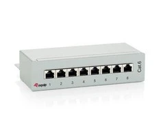 Equip Įrengti Patchpanel 8x RJ45 Cat6 FTP darbalaukį ISO/IEC hellgrau