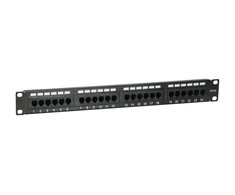 Equip Equip Patchpanel 24x RJ45 Cat5e 19" UTP 1HE juodas