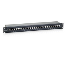 Komutacinė panelė Equip CAT6 24 prievadų juoda 19" (1HE)