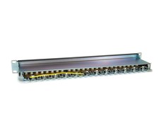 Equip Patchpanel 24x RJ45 Cat6A 19 FTP 1HE ISO/IEC juodas