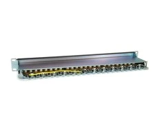 Equip Patchpanel 24x RJ45 Cat6A 19 FTP 1HE ISO/IEC juodas