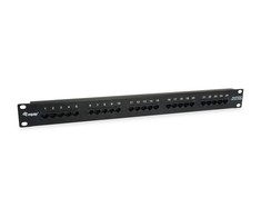 Equip Patchpanel 25x RJ45 Cat3 19" UTP 1HE ISDN juoda
