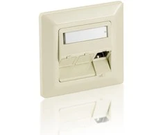 RJ45 Rahmenset Equip 3xRJ45 Unterputz perlweiß - 760304