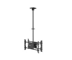 Laikiklis Equip įrengti 32"–65" ant lubų tvirtinamą dviejų ekranų televizoriaus laikiklį – viešas ekranas – 80 kg – 81,3 cm (32 colių) – 165,1 cm (65 colių) – 100 x 100 mm – 600 x 400 mm