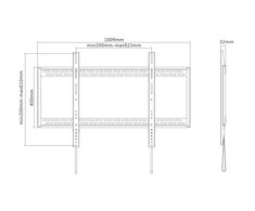 Equip Sieninis laikiklis 650323 60'' - 100''