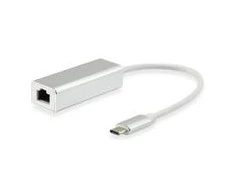 Adapteris USB Equip USB-C - RJ-45 Sidabrinė (133454)