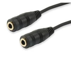 Kabelis Equip Jack 3.5mm - Jack 3.5mm x2 0.2m juoda (147941)