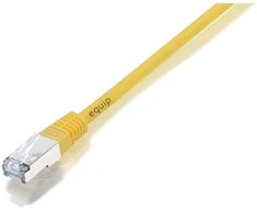 Equip equip - Patch- Cable - RJ- 45 (M) to RJ- 45 (M) - 2,0m - Foiled Unshielded Twisted Pair (F/UTP) - shielded, shaped, stranded - yellow (225461)