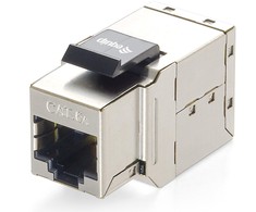 Inline Įrengti EQUIP 8 x KEYSTONE C6A/10G, ekranuotą Cat.6 RJ45 Keystone Patch Panel - 125596