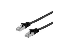 Equip Įrengti Patchkabel Cat6A U/FTP 2xRJ45 3,00 m schwarzFlachLSZH