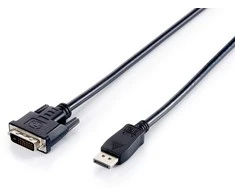 Equip 119336 vaizdo kabelio adapteris 2 m DisplayPort DVI-D Juoda