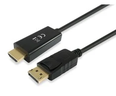 Equip aprūpinti 119390 Displayportkabel Displayport / HDMI, St/St, 2.0m, juodas