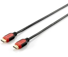 Equip 119342 HDMI kabelis 2 m HDMI A tipo (standartinis) Juoda, Raudona
