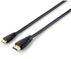 Equip HDMI Mini - HDMI 1 m juodas kabelis (119306)