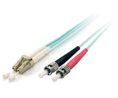 Equip LC optinių skaidulų kabelis - ST Multimode Duplex OM3, 3m (255213)