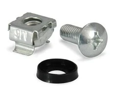 Equip M6 Käfigmuttern- &amp; Schraubensatz 50Stk sidabrinis