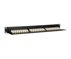 Equip Patchpanel 24x Cat6 19 UTP 1HE Keystone Montage sw