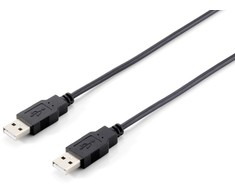 USB kabelis Equip USB-A - USB-A 1,8 m Juodas (128870)