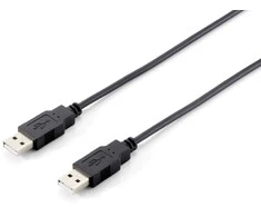 Sonstige Equip USB 2.0 Type A Cable - 5.0m - Juodas - 5 m - USB A - USB A - USB 2.0 - Male/Male - Juodas