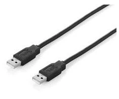 Sonstige Equip USB 2.0 Type A Cable - 5.0m - Juodas - 5 m - USB A - USB A - USB 2.0 - Male/Male - Juodas