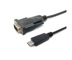 Kabelis USB Equip Adapteris USB-C -> Seriell RS232-DB9 St/St 1.50m sw