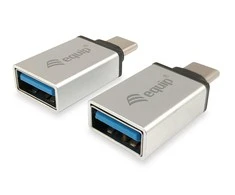 Equip Įrangos adapteriai USB-C->USB-A3.0 St/Bu 2 vnt. aliuminio.