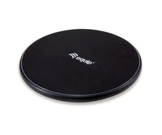 Įkroviklis Equip Equip Kabelloses Ladegerät 10W Qi WirelessCharger juodas