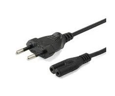 Equip Equip IEC-Stromkabel 2pin maitinimo kabelis -> C7 3m St/Bu juodas
