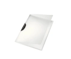 Aplankas su juodu spaustuku Leitz ColorClip, A4, sega iki 30 lapų, plastikinis, matinis