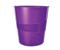 *Šiukšliadėžė Leitz Plus Wow, 15 litrų, violetinė