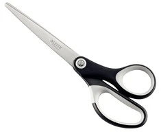 Žirklės 18cm universalios LEITZ Titanium, juodos - baltos spalvos