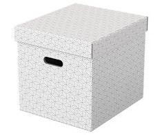 Leitz Esselte PUDŁO/PUDEŁKO OZDOBNE TEKTURA Z RECYKLINGU ESSELTE 320x315x365 balta 3 vnt..