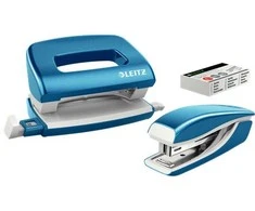 Stapler Leitz Plaktukas ir skylė mini WOW mėlyna 55612036