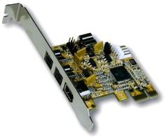 Kontroler Exsys PCIe x1 - 3x FireWire 800 + 1x FireWire 400 (EX-16415)