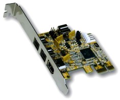 Kontroler Exsys PCIe x1 - 3x FireWire 800 + 1x FireWire 400 (EX-16415)