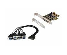 „Exsys EXSYS EX-44388“ valdiklio PCI Express 8x nuoseklioji RS-232 plokštė (kabelis su 8x 9 kontaktų jungtimi)