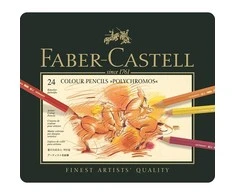 Faber-Castell – spalvotas pieštukas „Polychromos“, 24 vnt. (110024)