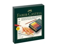 „Faber-Castell“ – spalvoti „Polychromos“ pieštukai – studijos dėžutė po 36 (110038)