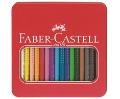 Spalvoti akvareliniai pieštukai Faber-Castell Grip Jumbo, 16 spalvų