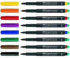 Permanentinis žymeklis CD/DVD diskams FABER CASTELL MULTIMARK M, 4 sp. komplektas